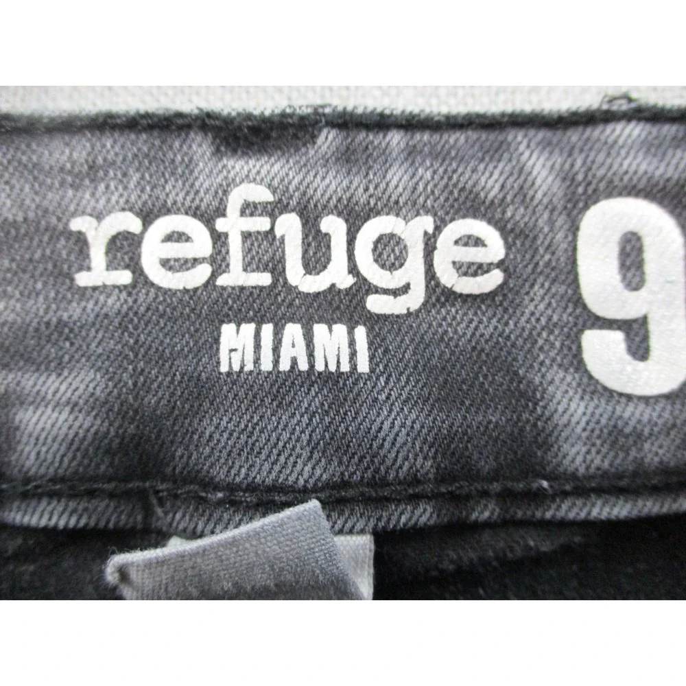 Acid Wash Gray Distressed Skinny Jeans High‎ Rise Ripped Denim Pants Womens